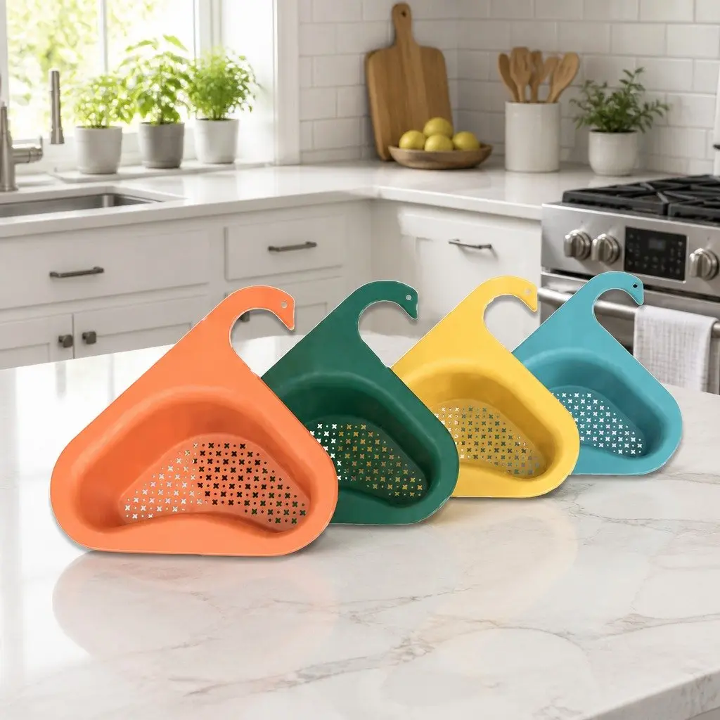 Kitchen Sink Drain Storage Basket Rack Strainer Vegetable Produce Organizer