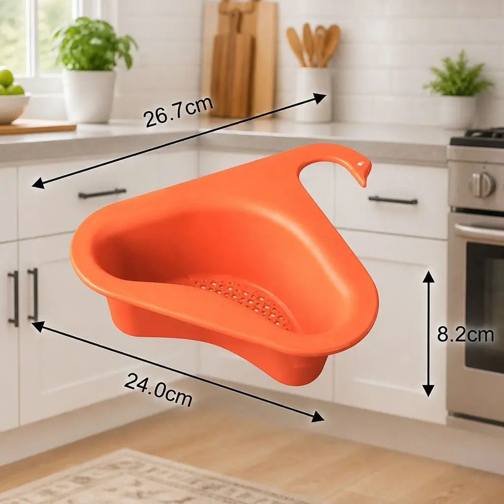 Non-Perforated Fruit Vegetable Basket Drainage Dang Type Dry Wet Separation