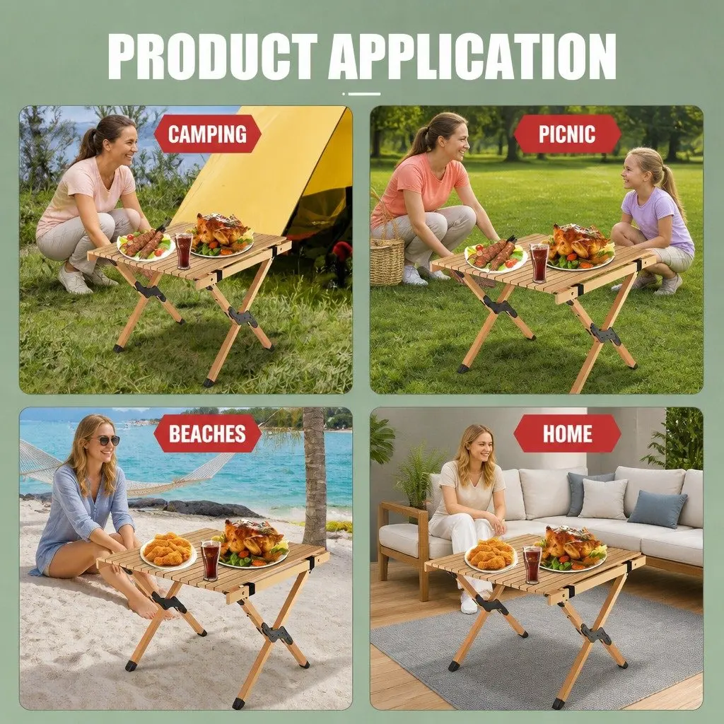Camping Table and Chairs Set Outdoor Picnic Furniture Beach Portable Desk