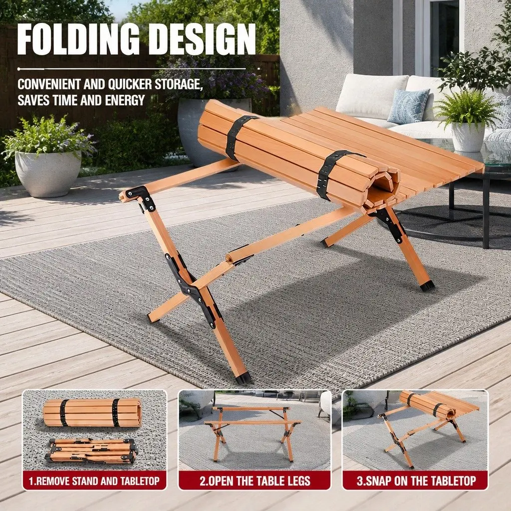 Camping Table and Chairs Set Outdoor Picnic Furniture Beach Portable Desk