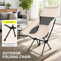 Lightweight Moon Chair for Comfortable Outdoor Seating