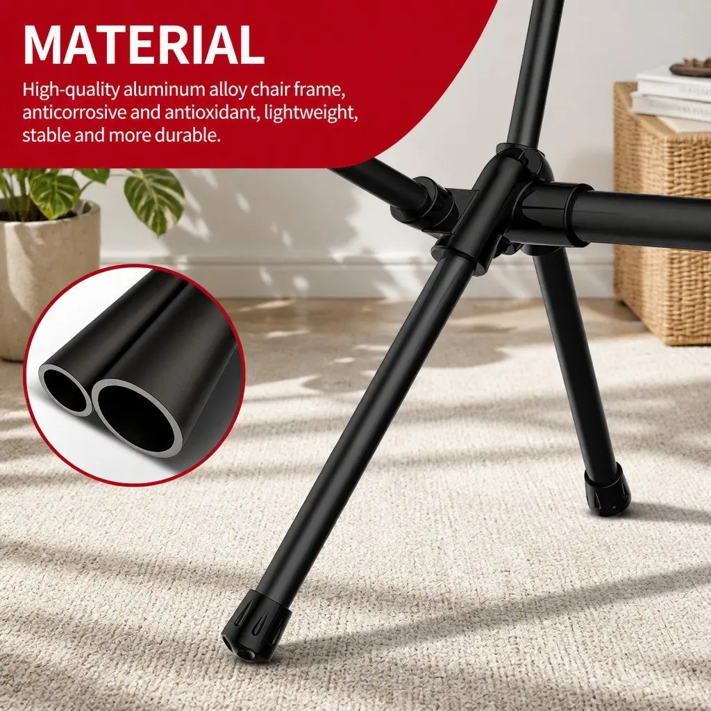 Outdoor Fishing Camping Moon Chair Foldable Portable Lightweight Seat Garden