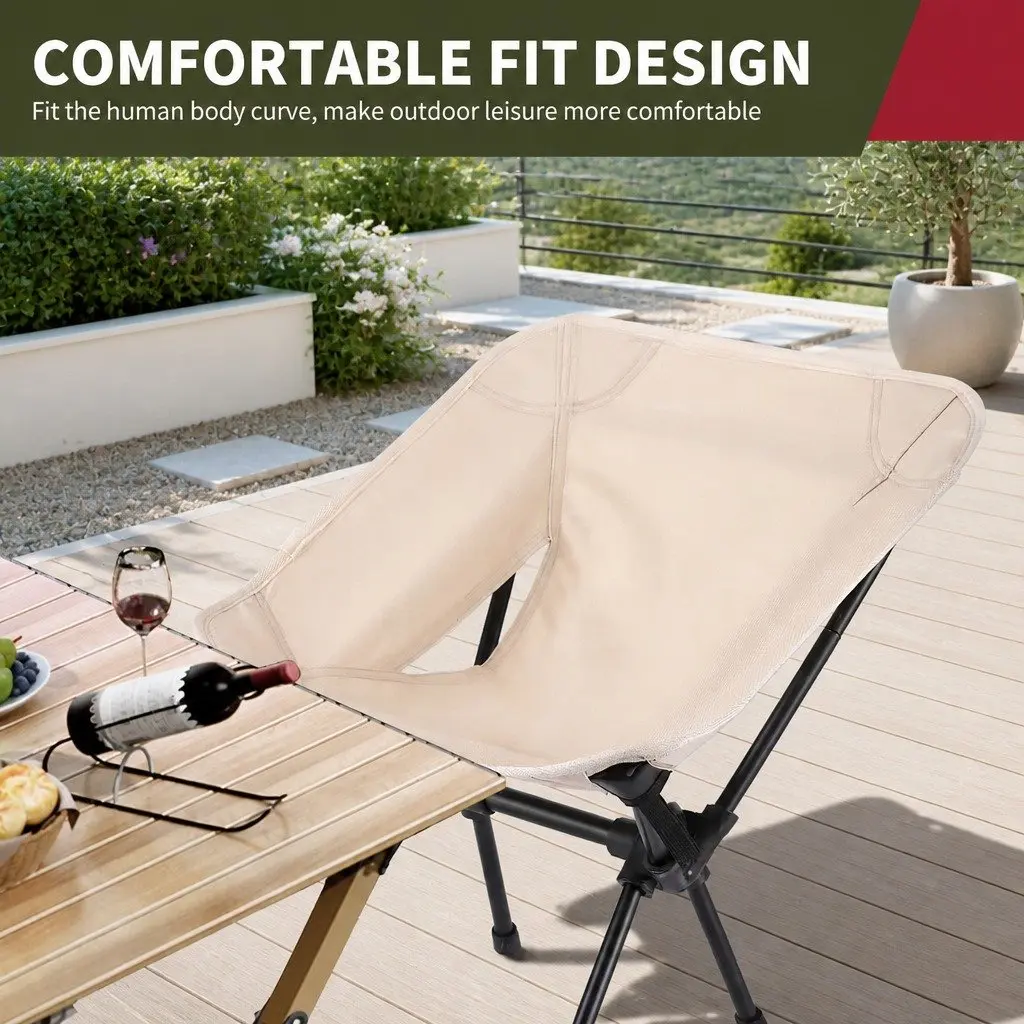 Outdoor Fishing Camping Moon Chair Foldable Portable Lightweight Seat Garden