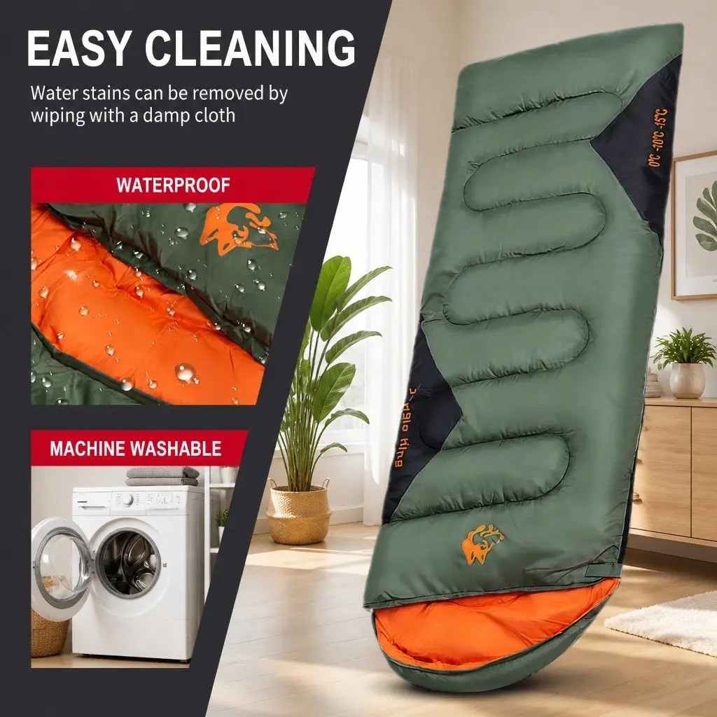 Outdoor Sleeping Bag Waterproof Envelope Rectangular Design Camping Quilt