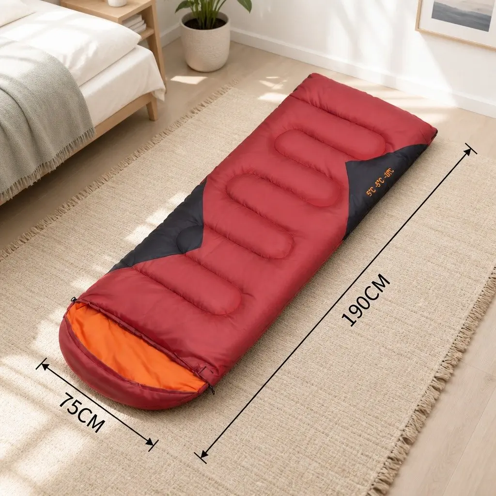 Rectangular Sleeping Bag Envelope Design Outdoor Camping Quilt Waterproof