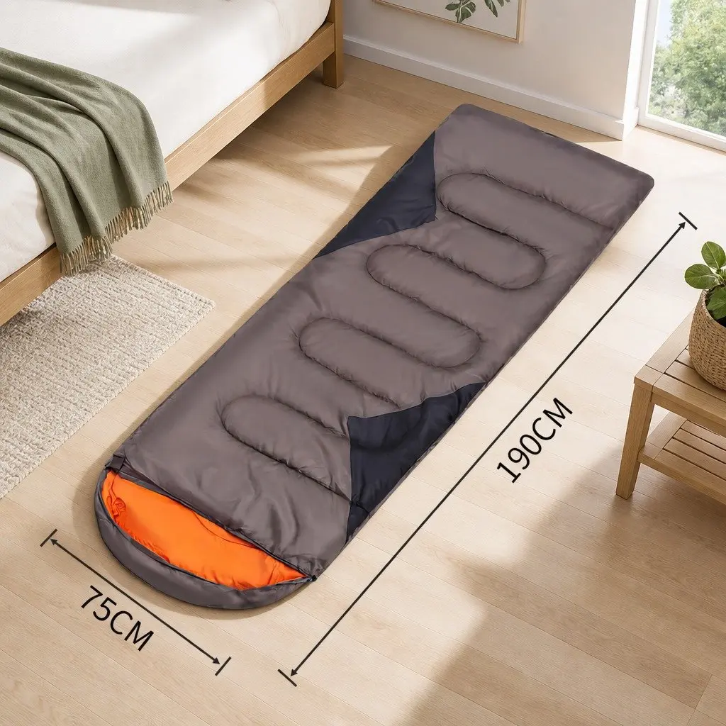 Outdoor Sleeping Bags Waterproof Envelope Design Rectangular Quilts Camping