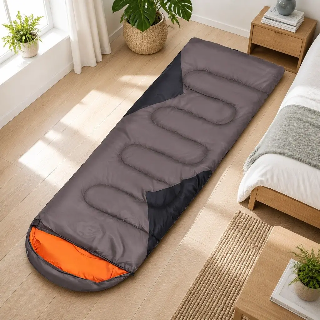 Outdoor Sleeping Bags Waterproof Envelope Design Rectangular Quilts Camping