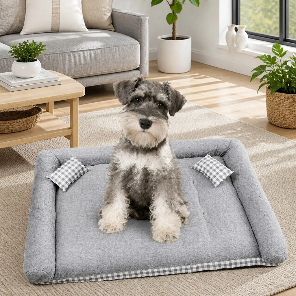 Pet Calming Bed Soft Sleeping Mat Nest Warm Detachable Pad Dogs Cats Kennels