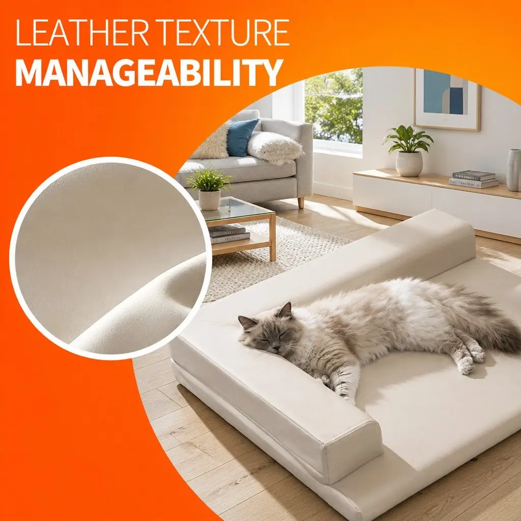 Dog Bed Grey XL L-Shaped Neck Protection Waterproof Removable Cushion