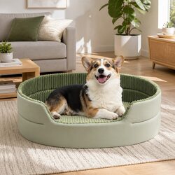 Concise Design: 3D Semi-Enclosed Pet Nest Bed