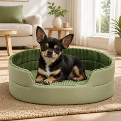 Charming Avocado Pet Bed for Cozy Comfort