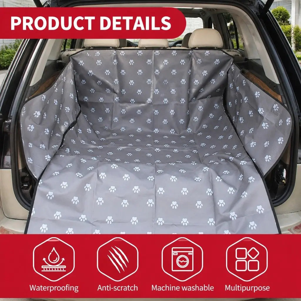 Pet Car Seat Cover Grey 155x105cm Waterproof NonSlip Protector