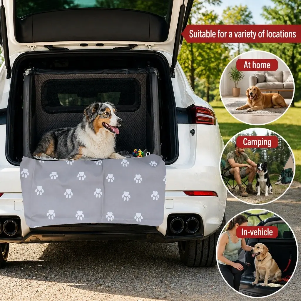 Pet Car Seat Cover Grey 155x105cm Waterproof NonSlip Protector