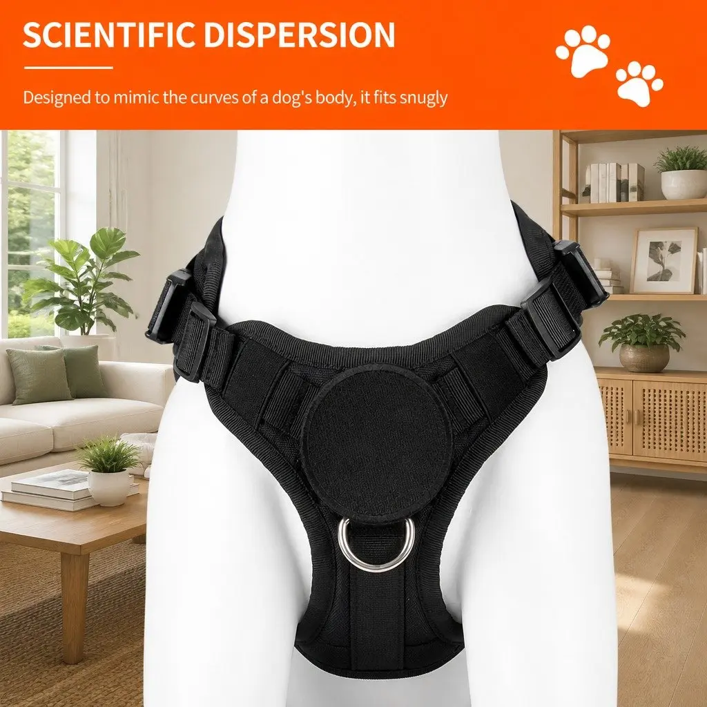 Dog Chest Vest Harness Back Pack with Poop Bag Holder and Waste Bags