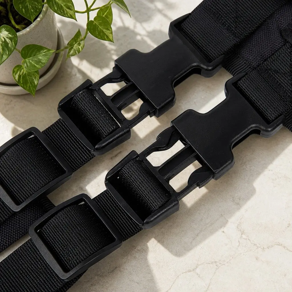 Dog Traction Vest Chest Strap Back Harness with Poop Bag Set Black