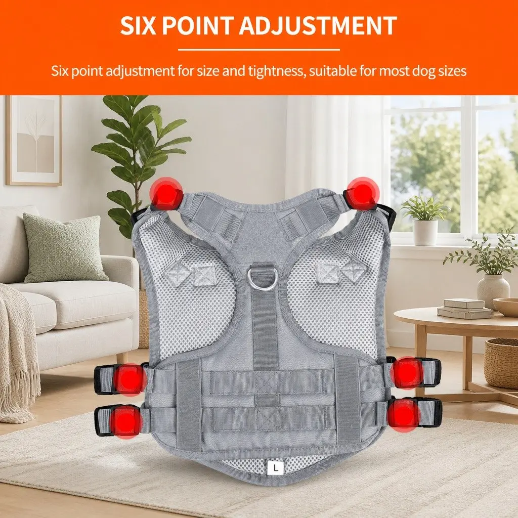 Dog Harness Breathable Mesh Vest Leash Pet Chest Rope Walking Training Gear
