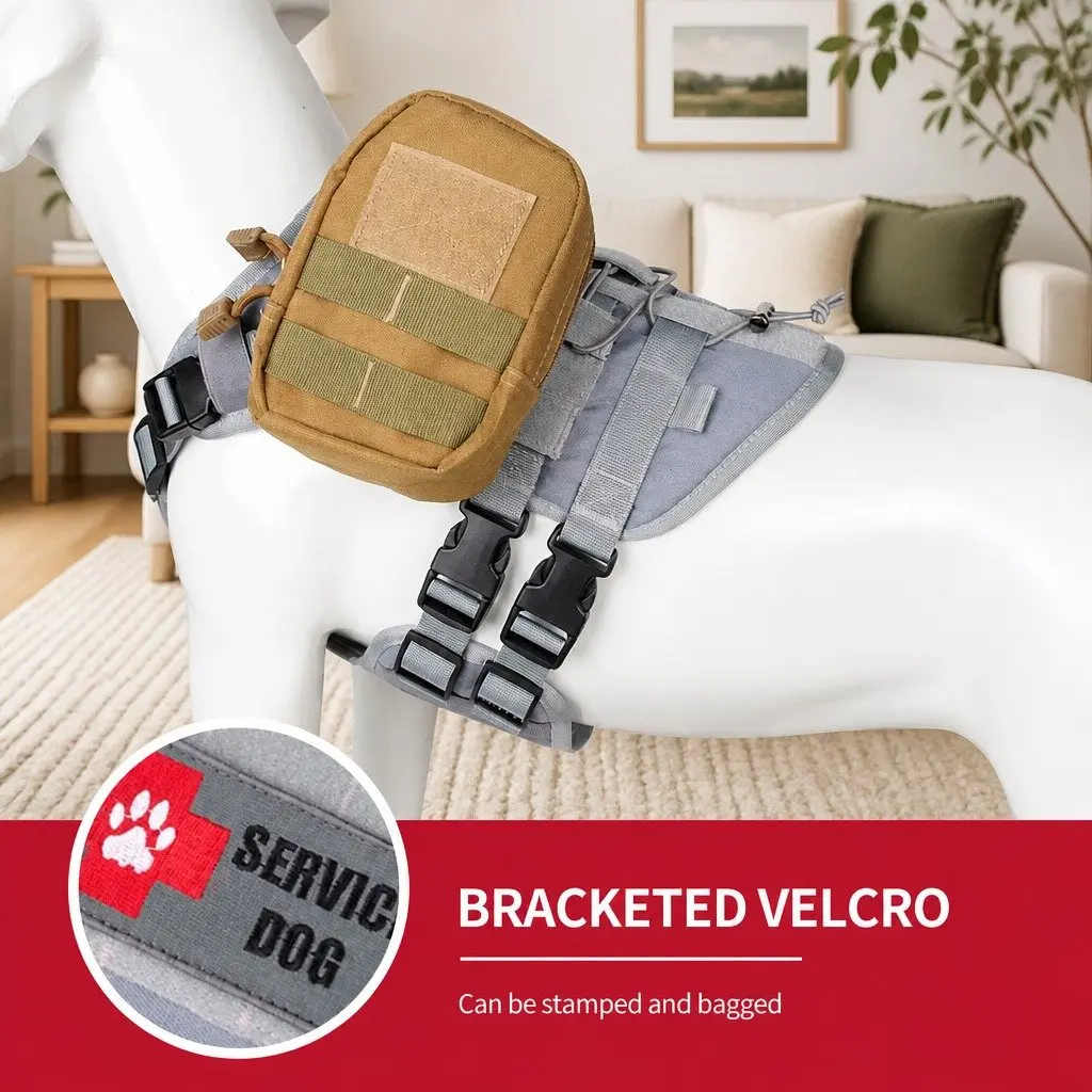 Small Dog Cat Harness Grey S Breathable Mesh Durable Construction