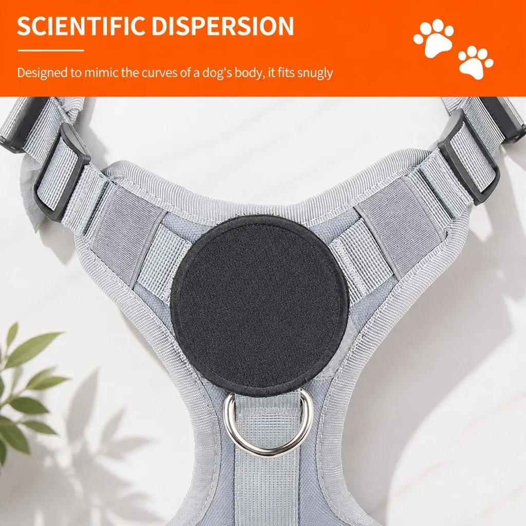 Small Dog Cat Harness Grey S Breathable Mesh Durable Construction