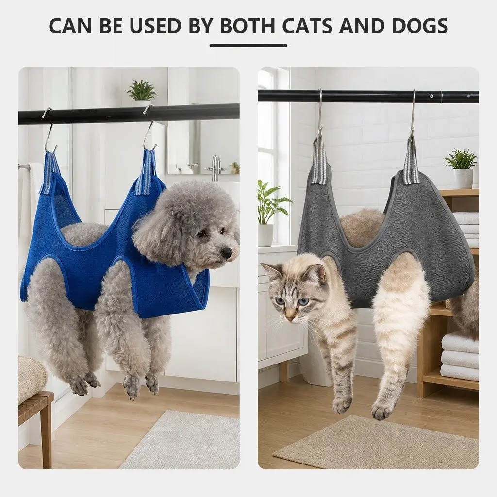 Pet Grooming Hammock for Dogs Cats Bath Care Trimming Beauty Helper Support S