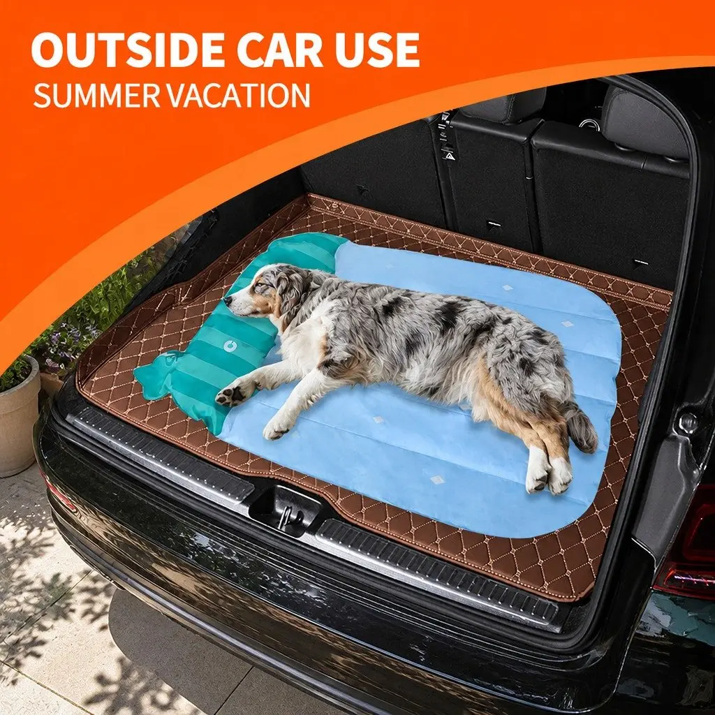 Pet Cooling Mat Watermelon Stripes 85x67cm Advanced Cooling Technology