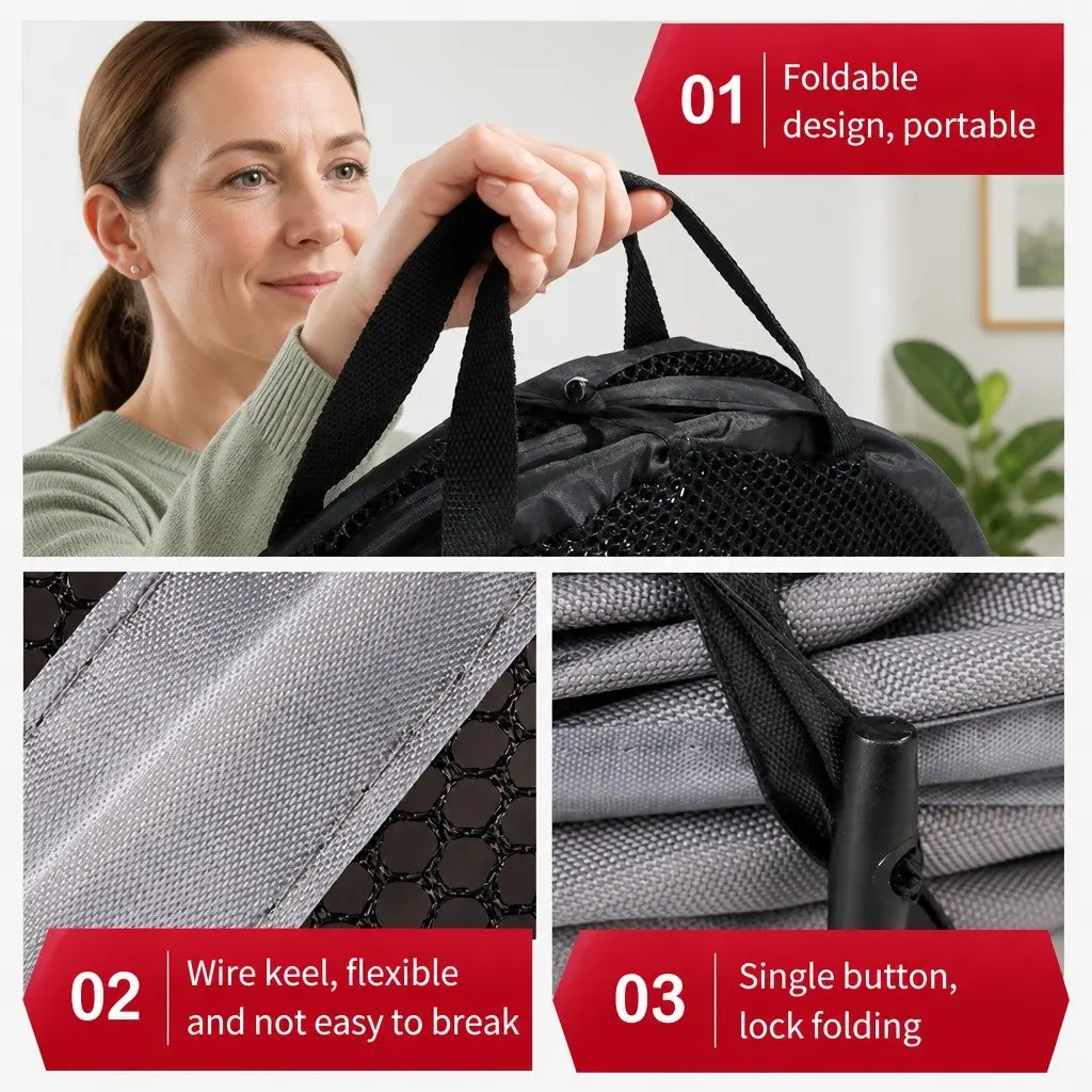 Portable Foldable Pet Carrier Travel Bag Cats Dogs Car Transport Kennel House