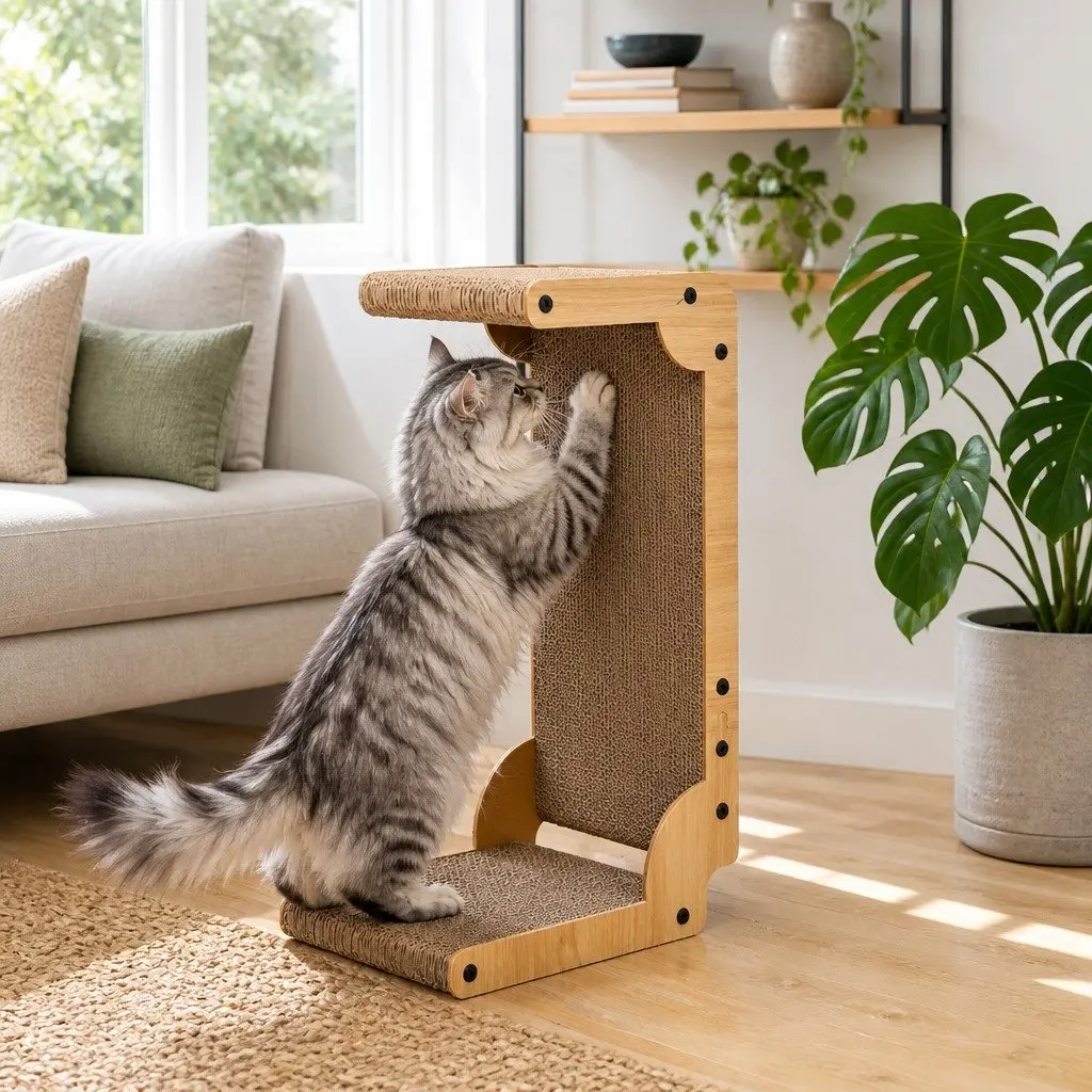 Cat Scratch Board Cardboard Vertical Large Durable Scratching Surface