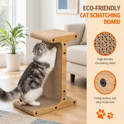 Compact T-Jump Stand Cat Scratch Board for Cats