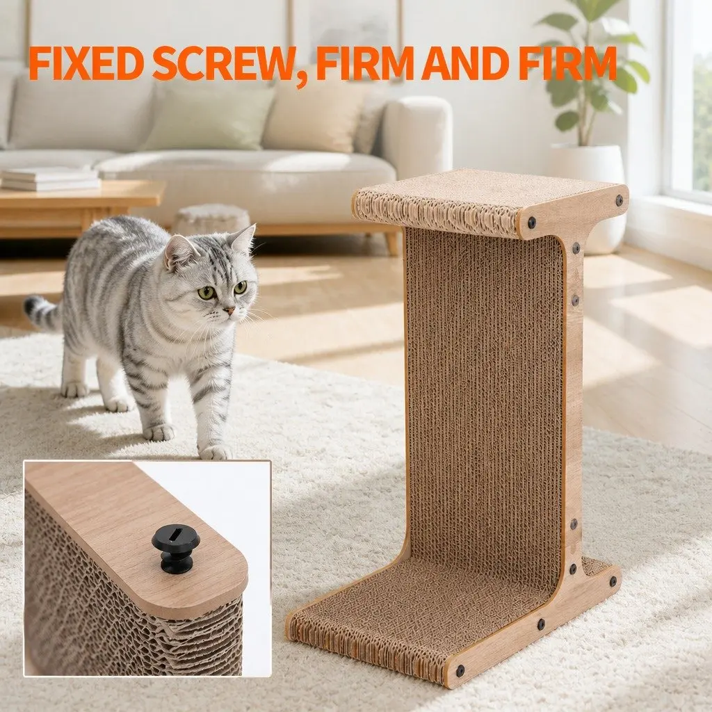 T-Jump Stand Cat Scratch Board for Cats