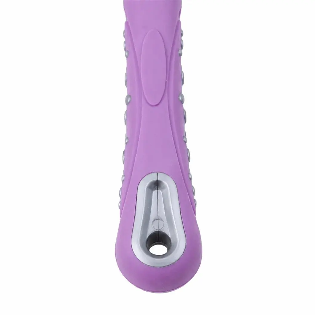 Three-Head Pet Toothbrush Purple 17cm Multi-Angle Teeth Cleaning Tool