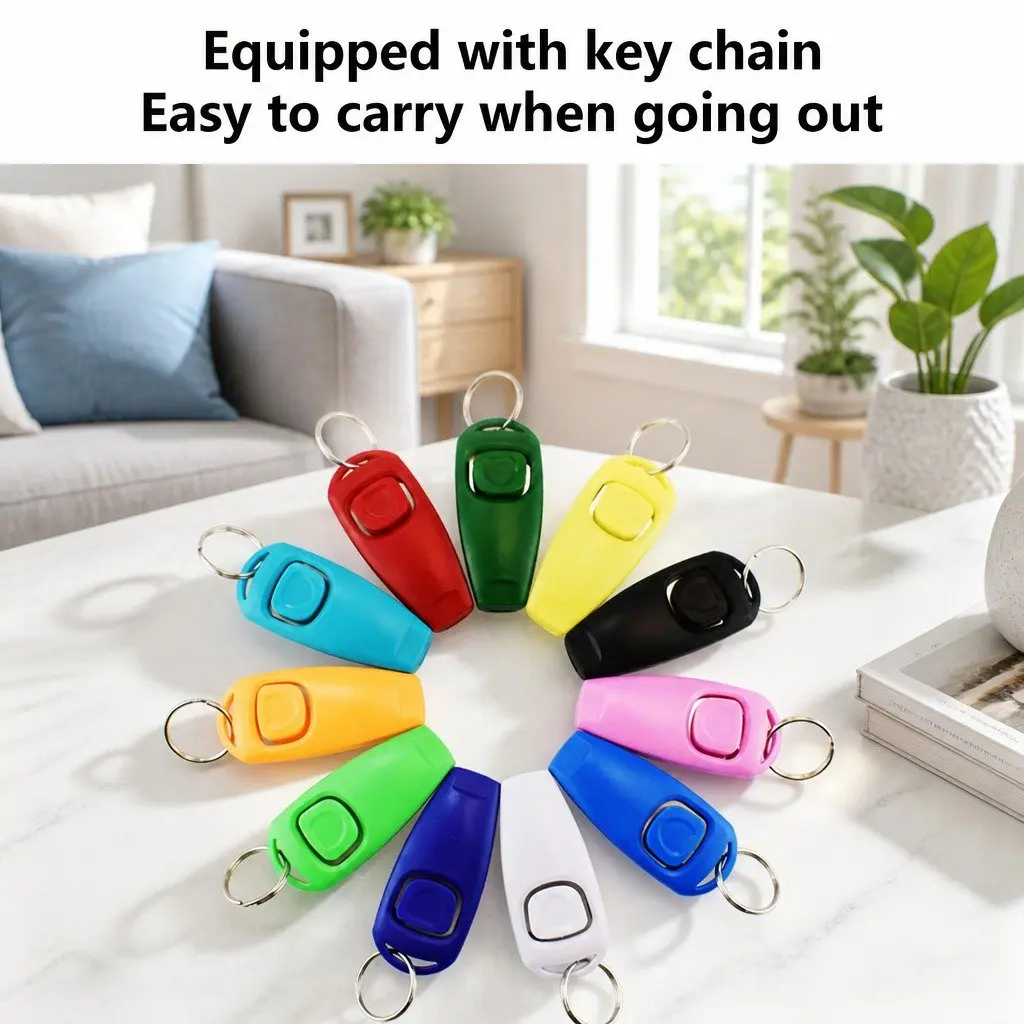 Dog Training Whistle Emerald Green 7.5cm Two-in-One Training Marker
