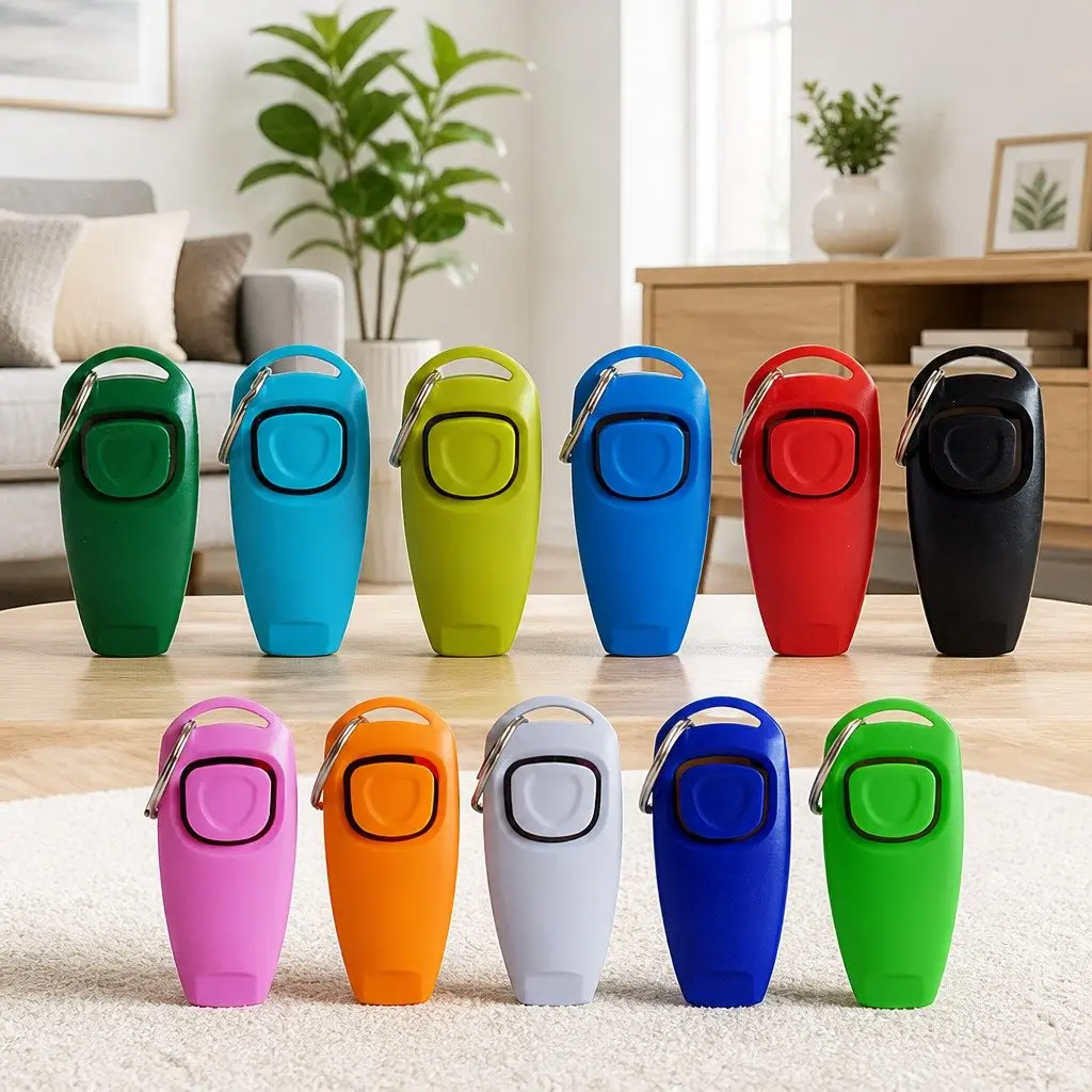 Ultrasonic Dog Training Whistle Clicker Obedience Pet Puppy Sound Tool Green