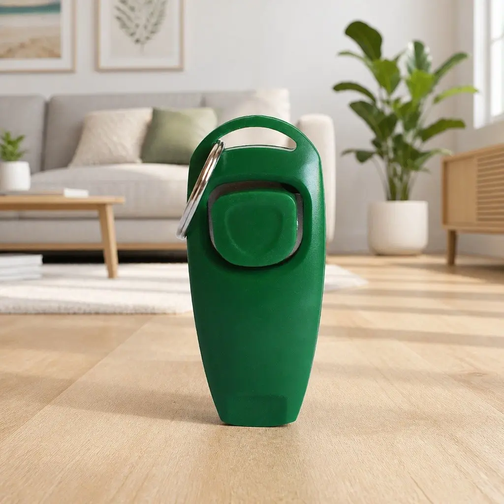 Ultrasonic Dog Training Whistle Clicker Obedience Pet Puppy Sound Tool Green