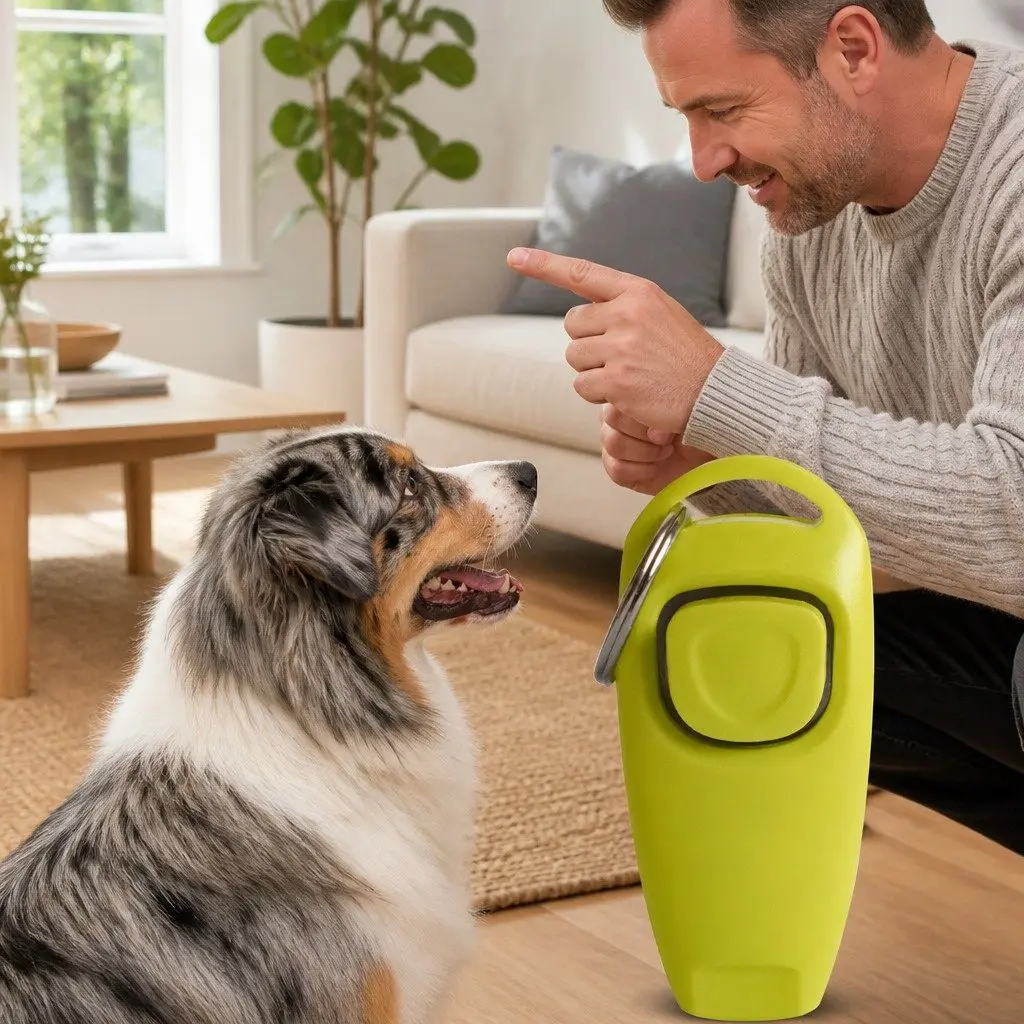 Dog Training Whistle and Clicker Combo