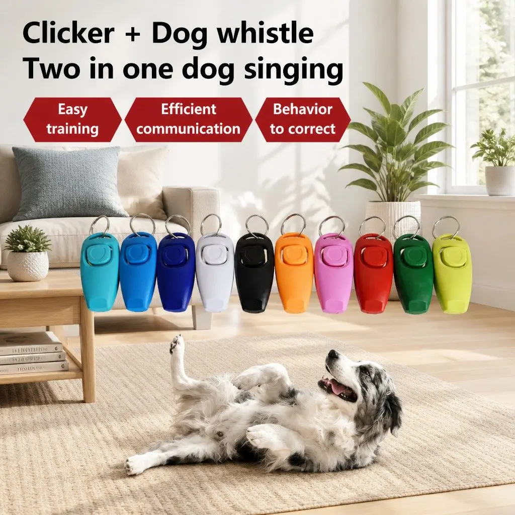 Dog Training Whistle and Clicker Combo