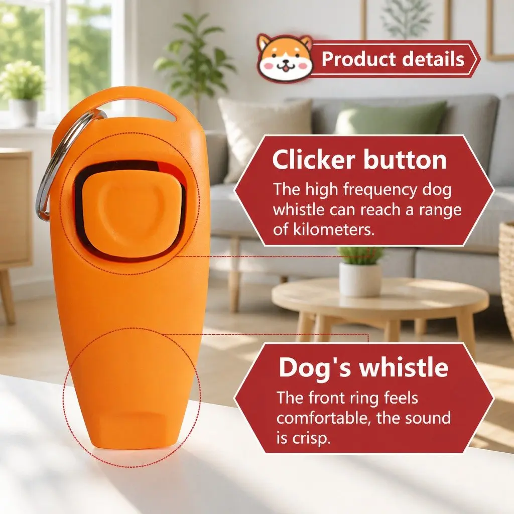 Dog Training Whistle Bark Control Stop Barking Pet Deterrent Obedience Tool