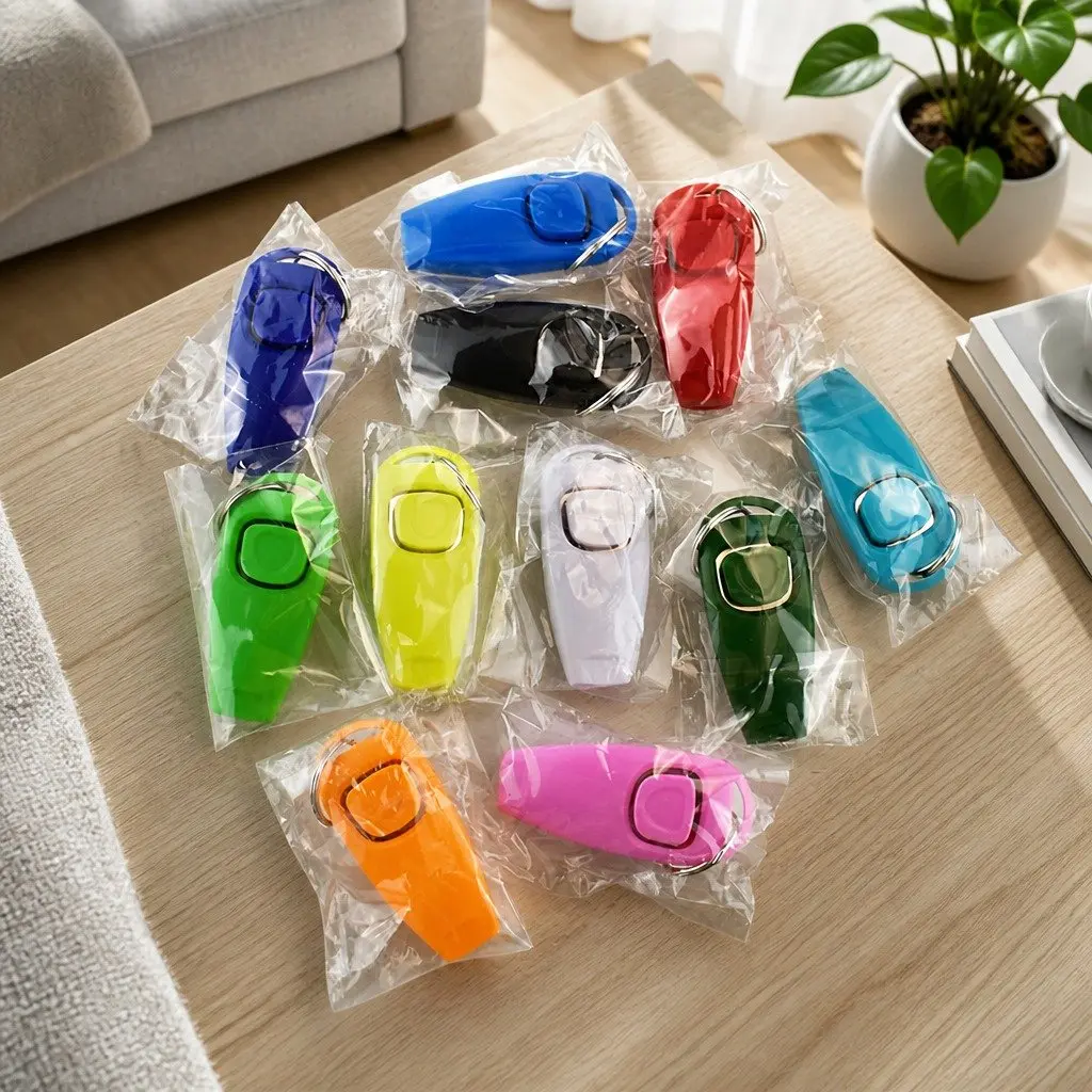 Dog Whistle Clicker 2 in 1 Pet Training Tool Cats Horses Reptiles Obedience