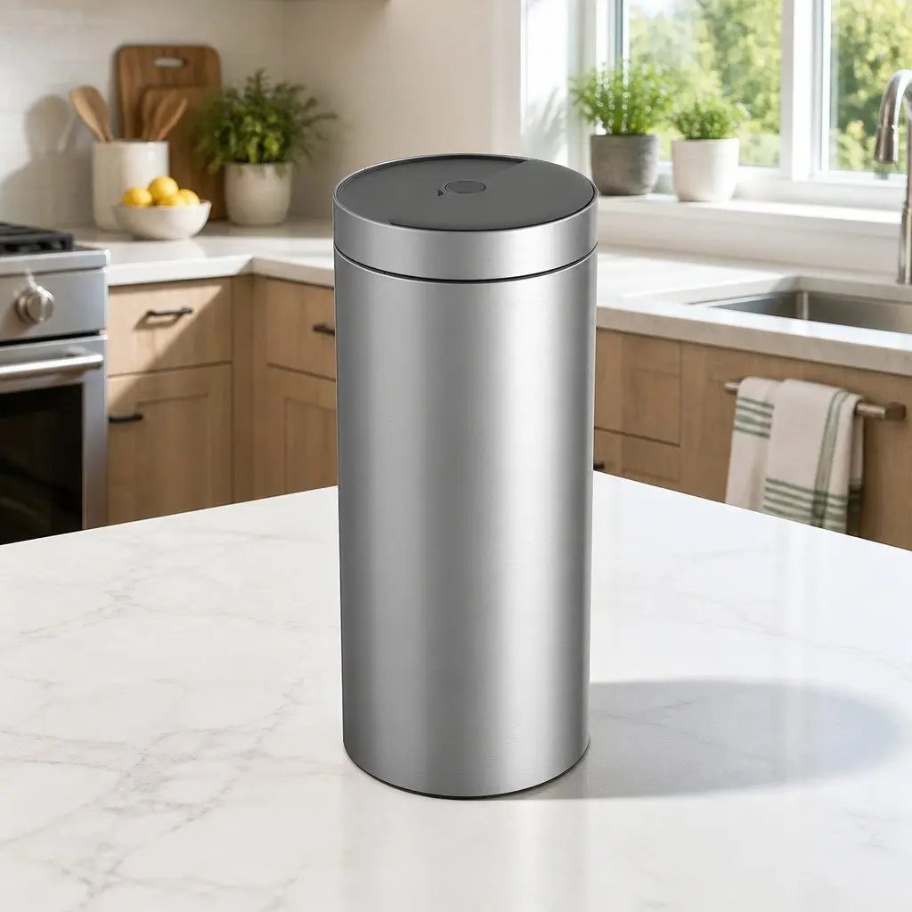40L Touchless Stainless Steel Kitchen Trash Can Automatic Sensing Bin