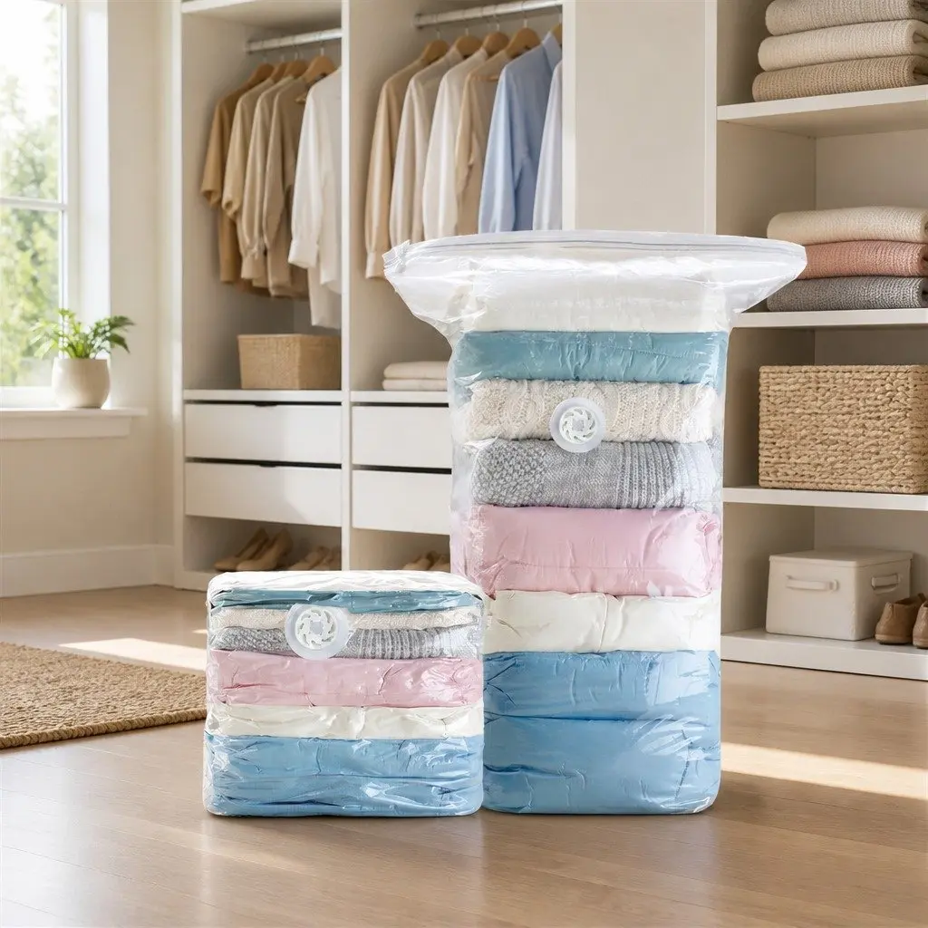 Vacuum Storage Bag White Large Compression Household Clothing