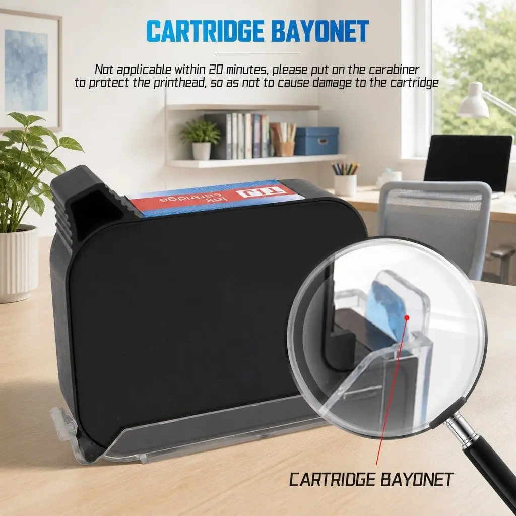 Inkjet Printer Cartridge Black 25.4mm Quick Drying High Definition 300DPI