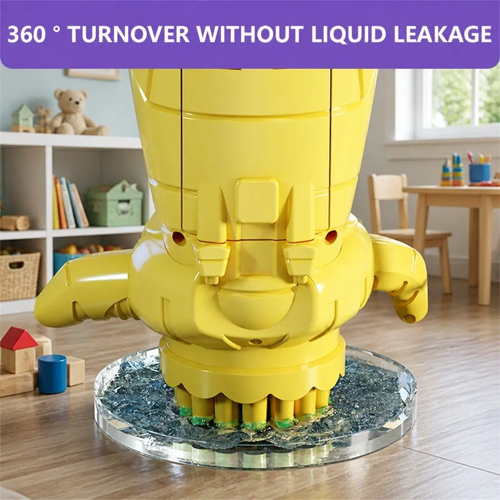 Automatic Bubble Gun Electric Toy Kids Luminous No Leak Porous Design