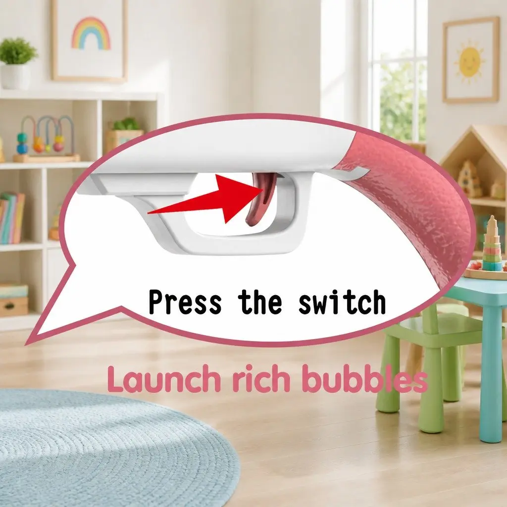 Bubble Machine Electric Spray Gun in Pink