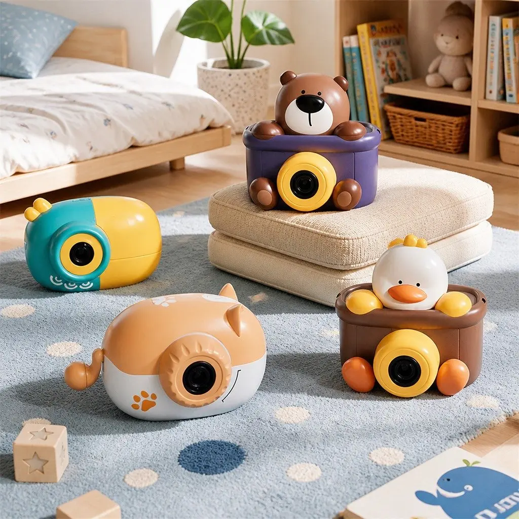 Electric Bubble Machine Hand-Held Automatic Blower Toy for Kids Children Baby