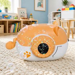 Electric Bubble Machine Rechargeable Hand-held Automatic Soap Water Toy for Kids