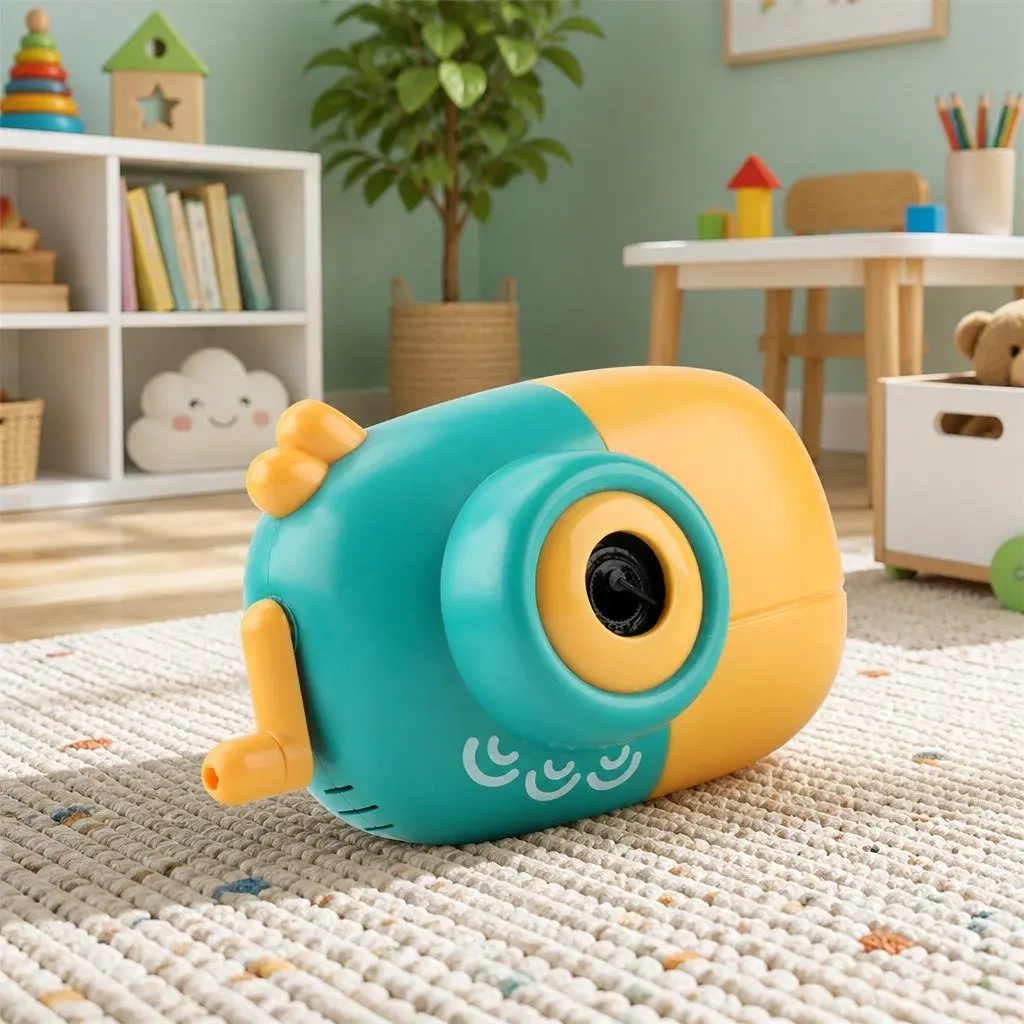 Electric Bubble Machine Rechargeable Hand-held Automatic Soap Water Toy for Kids