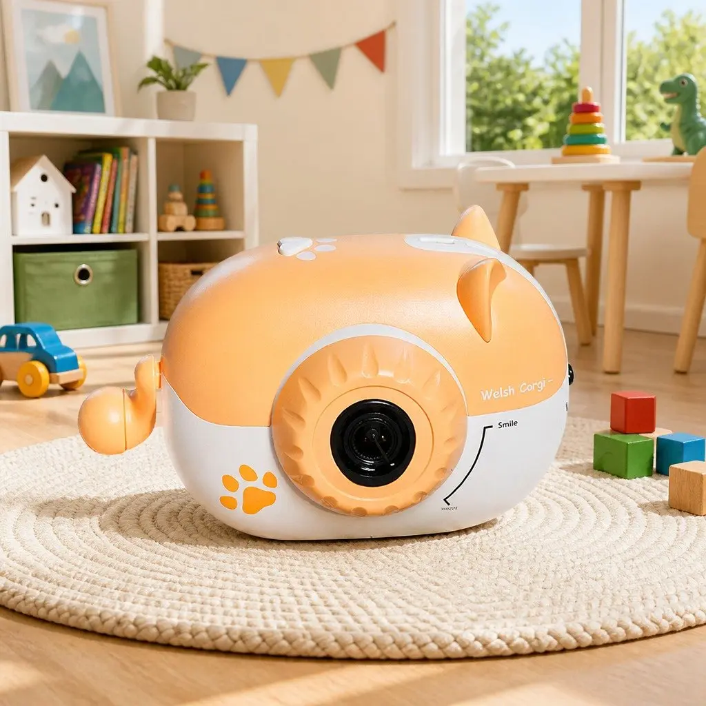 Electric Bubble Machine Rechargeable Hand-held Automatic Soap Water Toy for Kids