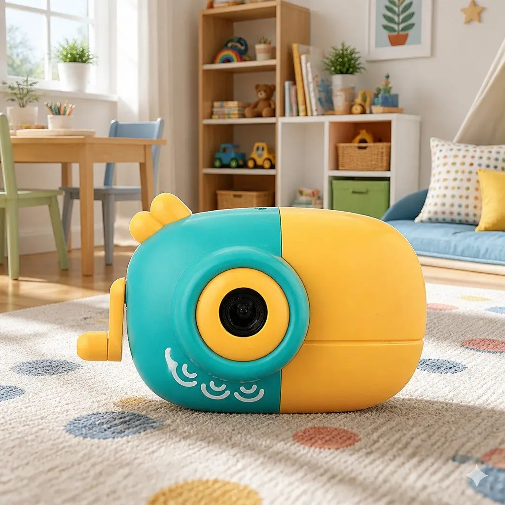Bubble Machine Handheld Toy Blue Lightweight Automatic Bubble Blower