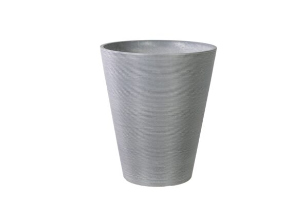 Fanno-Textured Grey Planter 47cm Durable Weather-Resistant Indoor Outdoor Pot