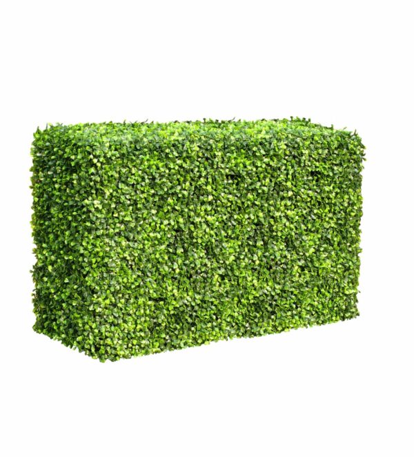 Fanno-Portable Artificial Boxwood Hedge for Privacy Indoor Outdoor Decoration 1m Long