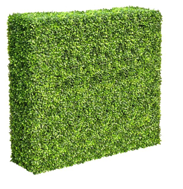 Fanno-Portable Artificial Mixed Boxwood Hedge UV Resistant 100cm for Privacy and Decor