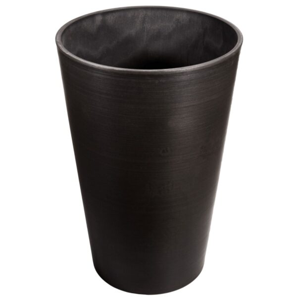 Fanno-Dark Grey Round Planter 47cm Durable Recycled Plastic Modern Garden Pot